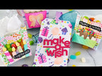 Pretty Pink Posh Layered Birthday Wreath Stencils video