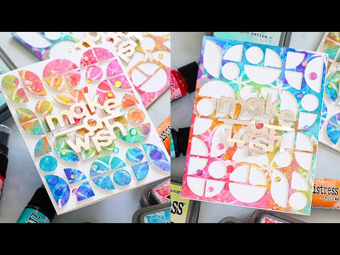 Tim Holtz Distress Squeezed Lemonade Oxide Ink Pad And Reinker Bundle Ranger Birthday Card Video