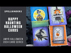 Tonic Black Sapphire 8.5 x 11 Glitter Cardstock 9963e Halloween Witch Card Video
