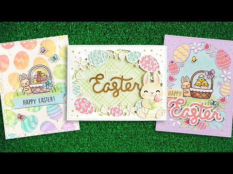 Lawn Fawn Easter Egg Background Layering Stencils lf3692 video intro