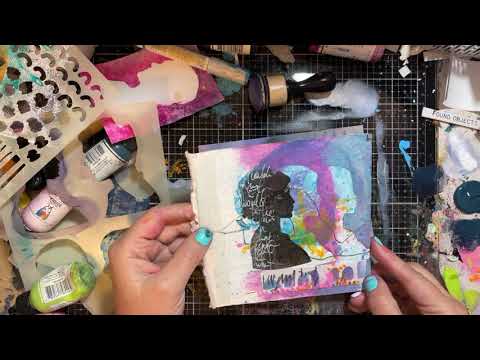 Dina Wakley Ranger Lime 1oz Media Acrylic Paint MDQ54030 Profiles Demo Video