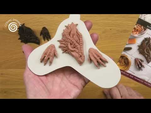 Cosmic Shimmer Dragon Head and Claw Feet Silicone Mould cf0077-cs