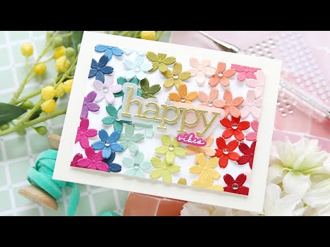 Simon Says Stamp Embossing Folder and Cutting Dies Cherry Blossom sfd315 Be Bold