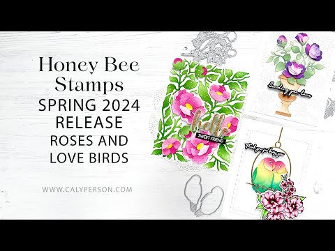 Honey Bee Vintage Flora Clear Stamps hbst-526 Tropical Thank You Video