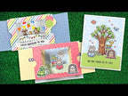 Lawn Fawn Little Woodland Library Friends Stamps Dies and Coloring Stencils Set