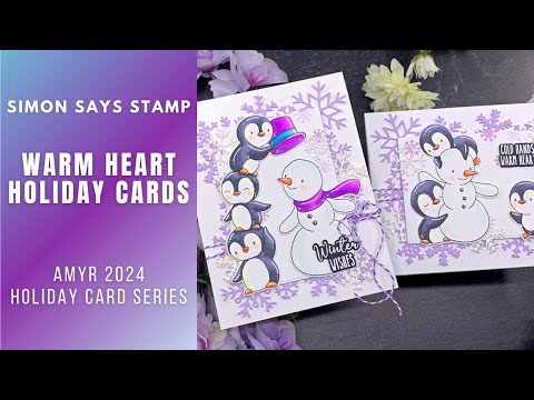 Limited Edition Simon Says Stamp STAMPtember® Card Kit Warm Hearts swhck24 * STAMPTEMBER Warm Hearts Card Kit | AmyR 2024 Holiday Card Series #2 Amy Rysavy