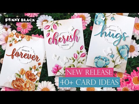 Penny Black Moon and Back Cut Outs Coordinating Dies 51-888 video