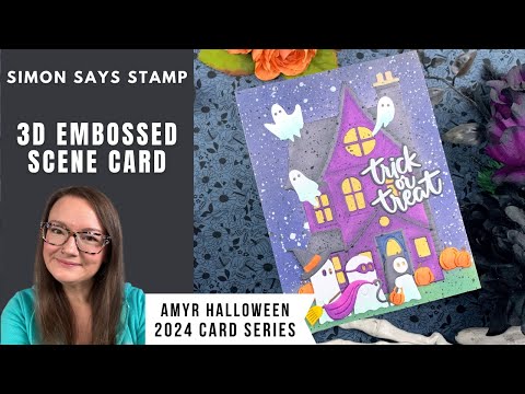 Simon Says Stamp Embossing Folder and Cutting Dies Halloween House sfd433