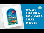 Simon Says Stamp Embossing Folder Dotty Contour sf530 Shine On WOW! Shadow Box Card that Moves! + FREE Gift Jennifer McGuire