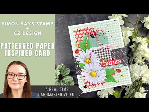 Simon Says Stamp Rounded Tags Wafer Dies 1479sd And Everything Nice Amy Rysavy Prairie Paper and Ink Patterned Paper Inspired Card | Simon Says Stamp + CZ Design