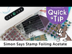 Simon Says Stamp Falling Snowflakes Acetate Foil Transfer Sheets 1006ssa Festive Fun Quick Tip: Add WOW with Acetate Sheets!