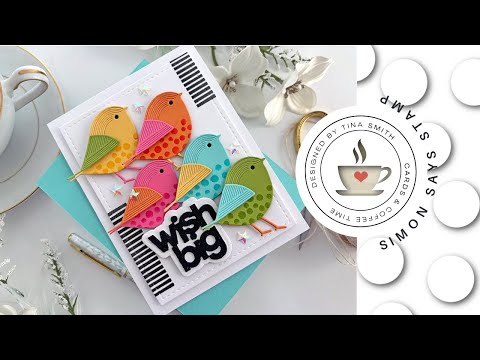 Simon Says Stamp Standing Whirl Bird Wafer Dies s878