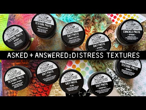 Tim Holtz Distress Embossing Glaze Tumbled Glass Ranger tde88165 Textures Tutorial Video