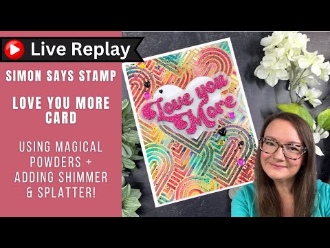 Simon Says Stamp Groovy Love You More Wafer Dies 1249sd To Be Loved