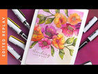 Simon Says Stamp Card Kit of the Month August 2024 Graceful Flowers ck0824 *