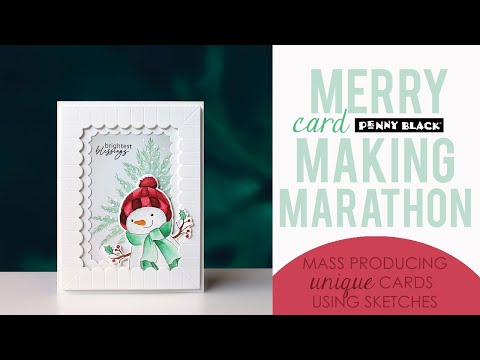 Penny Black Frosty Feathers Clear Stamps 31-155 video