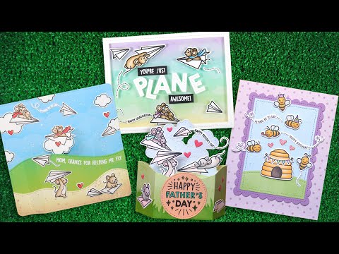 Lawn Fawn Just Plane Awesome Clear Stamps lf3130 intro