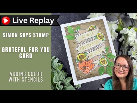 Simon Says Stamps and Dies Pumpkin Blessings set1050pb STAMPtember Amy Rysavy Wood Plank Background Tutorial