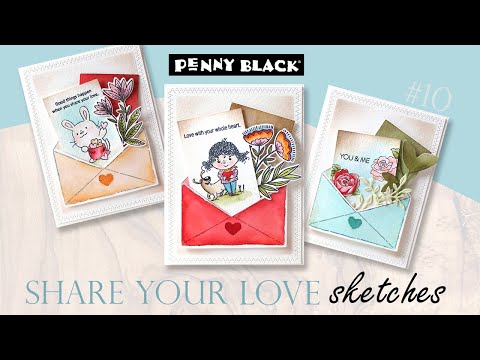 Penny Black Clear Stamps Share Your Love 31-026 video
