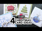 Simon Says Stencil and Die Large Snowflake set1082ls Sugar and Spice Cathy Zielske 4 Card Tutorial