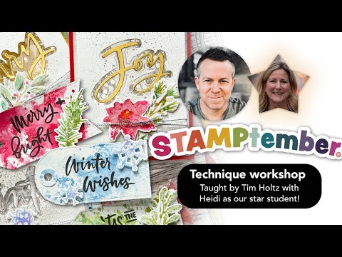 Tim Holtz Distress Watercolor Pencils Set 1 Ranger tdh76308 Festive Workshop Video