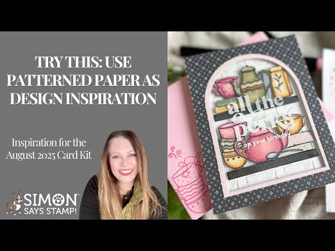 Tim Holtz Distress Mini Ink Pad Black Soot Ranger TDP39860 Patterned Paper Card Video