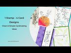 Simon Says Stamps and Dies Wildflower Cuttings set1003wc Friend Like You 1 Stamp - 4 Cards | SSS Friend Like You Release + Blog Hop Inspiration Revati Panickar