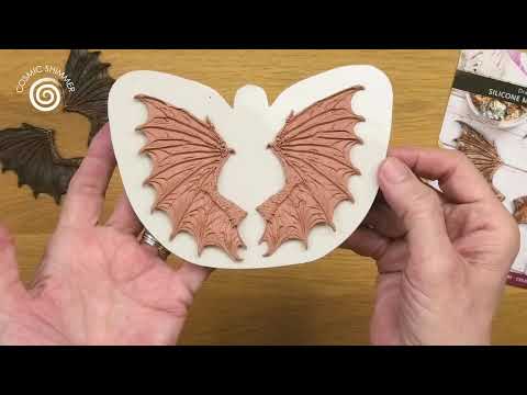 Cosmic Shimmer Dragon Wings Silicone Mould ce0158-cs