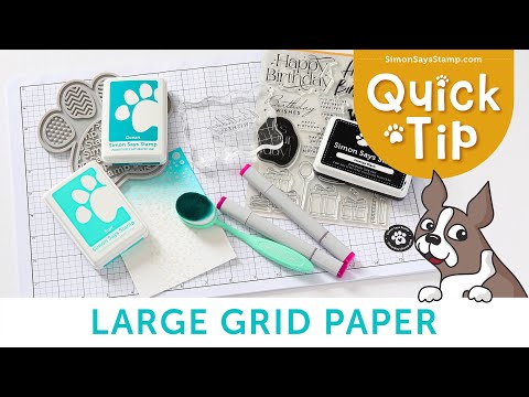 Simon Says Stamp LARGE GRID PAPER Pack Pad SGRID1