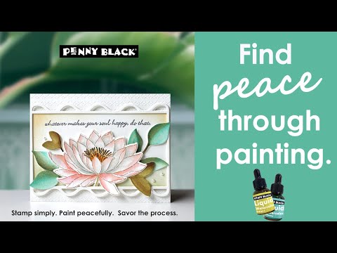 Penny Black Saltwater Liquid Watercolor 75-034 video