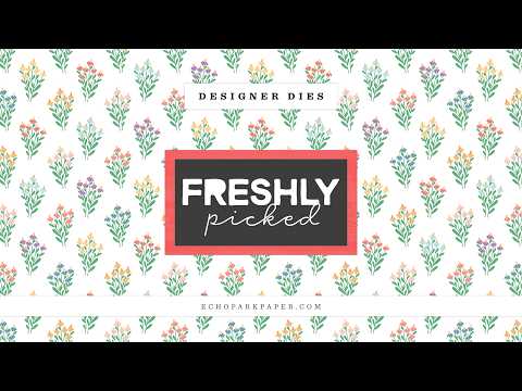Echo Park Vegetable Harvest Dies fp510041 Tutorial Video