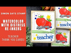 Tim Holtz Distress Reinker Vintage Photo Ranger TIM19466 Teacher Appreciation Card