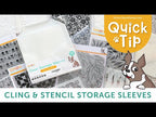 Simon Says Stamp 6.75 x 6.75 Clear Storage Sleeves 25 Pack st0069