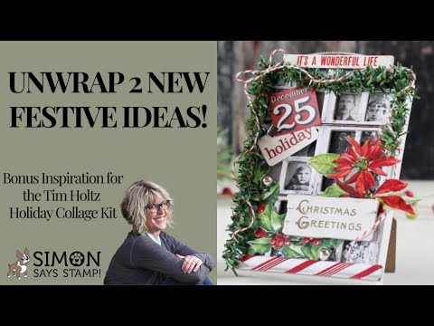 Tim Holtz Tonic Titanium Snip Scissors 817e Christmas Collage Video