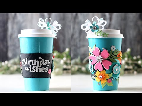 Dina Wakley Ranger BLACK GESSO Media MDM41719 Paper Cup Gift Holder Video