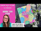 Simon Says Clear Stamp Tucked Hearts 1154ss To Be Loved