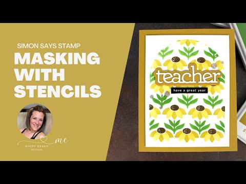 Simon Says Stamp Set of 3 Stencils Layered Sunflowers ssst221697 Just A Note