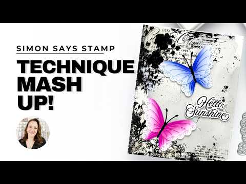 Simon Says Stamp Dewpierce Butterfly Wafer Dies s1127 Always There Bringing Multiple Techniques Together on One Card : Simon Says Stamp Mindy Eggen