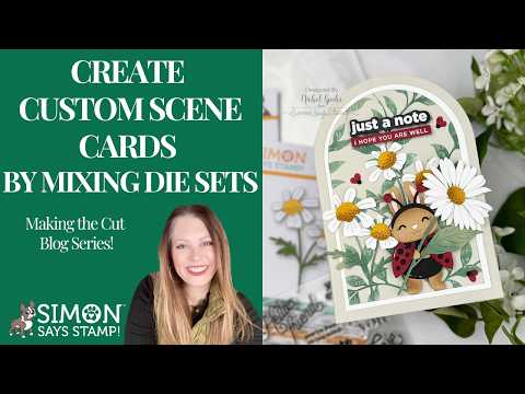PREORDER Simon Says Stamp A7 Arches Wafer Dies 1553sd Shine On Create Custom Scene Cards by Mixing Die Sets Nichol Spohr