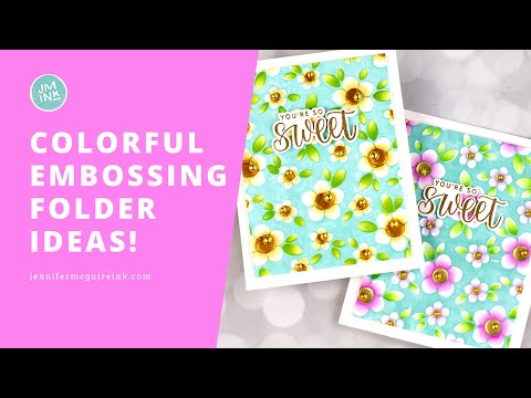 Ranger Simon Hurley Slippery When Wet Lunar Paste hua77329 Colorful Embossing Folder Ideas Video