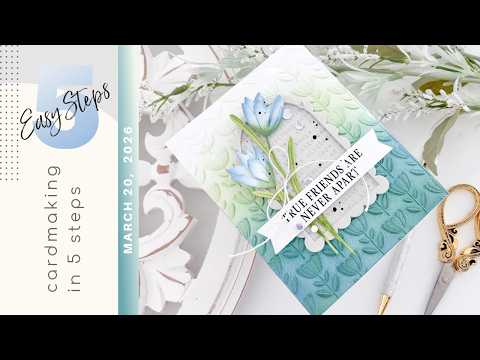 Simon Says Stamp EZ Strips XL Friendship 1027ez In My Heart Make a Dainty Crocus Card: 5 Easy Steps for Cardmakers [ Simon Says Stamp "In My Heart" Blog Hop ]