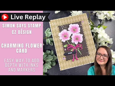 Simon Says Stamp Charming Flower Stem Wafer Dies s997 STAMPtember