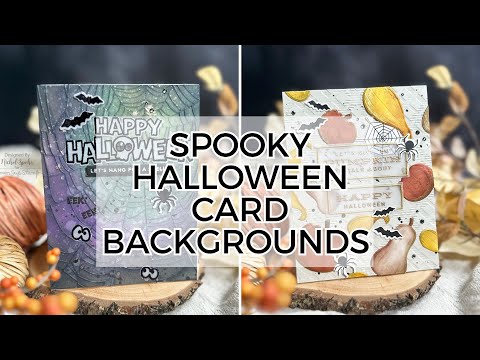 Simon Says Stamps Dies and Stencil Spooky Windows set837sw Stamptember Halloween Cards | Nichol Spohr Tutorial
