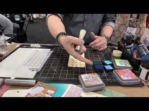 Tim Holtz Layering Stencil SHIFTER PLUS THS122 video