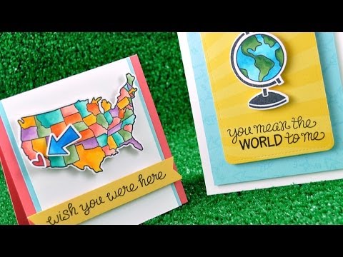 Intro video with inspiration featuring Wish You were here stamps