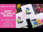 Simon Says Stamp Card Kit of the Month August 2024 Graceful Flowers ck0824 *