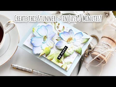 Simon Says Stamp Embossing Folder and Cutting Dies Brilliant Hibiscus sfd395 Sunny Vibes