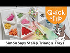 Simon Says Stamp Set of 4 TRIANGLE TRAYS st0085