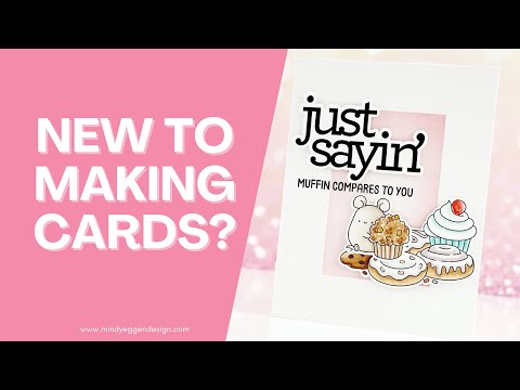 Simon Says Stamps and Dies Sweet Treat Critters set1115st DieCember Cardmaking for Beginners: Easy Card Step by Step Mindy Eggen