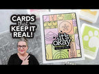 Simon Says Stamps Dies and Stencils Summer Fruit Tiles set797sf Sunny Vibes Cathy Zielske It's Okay Tutorial